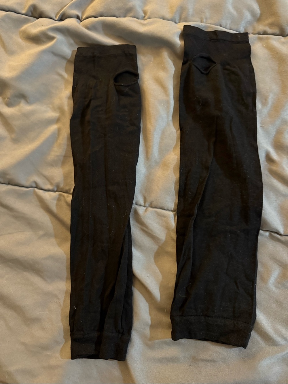 Men's Black Compression Arm/Leg Sleeves - Lightweight Support